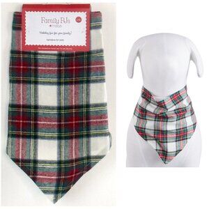 BIN Family PJs Pet Dog Cotton Bandana Stewart Plaid Choose Size New